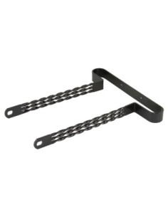 20 Lowrider Triple Flat Twisted Bumper Front/Rear Black.